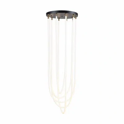 Artcraft Lighting Cascata - 5-light Chandelier - Black/brushed Brass