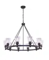 Artcraft Lighting Clarence Chandelier In Bronze