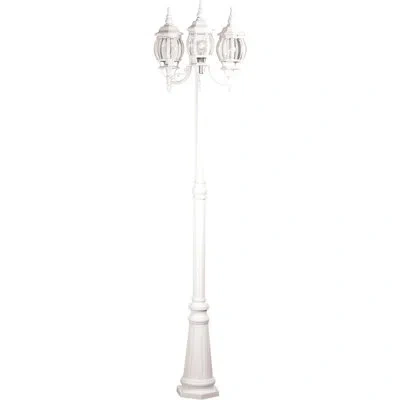 Artcraft Lighting Classico 3 -light 87.5" Lamp Post (full) In White