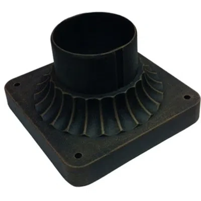 Artcraft Lighting Classico 3.5" H Pier Mount Base In Black