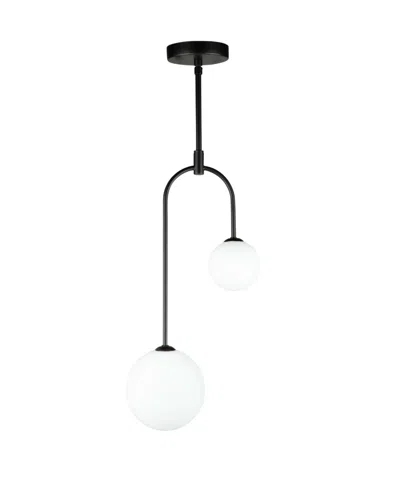 Artcraft Lighting Comet 10" Metal 2-light Pendant In Black