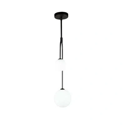 Artcraft Lighting Comet 2 - Light Unique Linear Pendant In Semi Matte Black