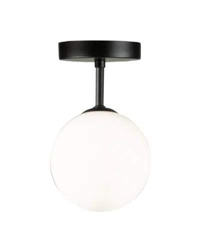 Artcraft Lighting Comet 6" Metal Flush Mount In Black