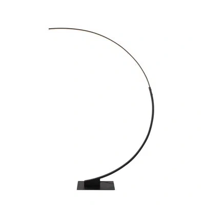 Artcraft Lighting Cortina 74" Led Arched Floor Lamp In Black