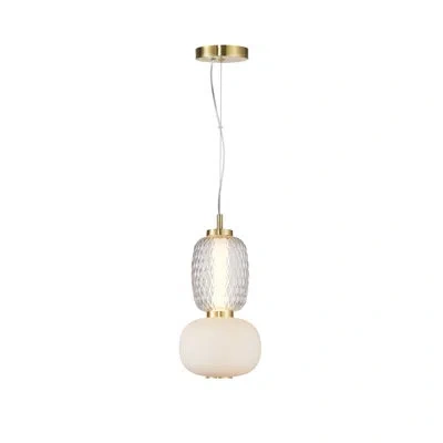 Artcraft Lighting Doolan - 1-light Double Shade Pendant - Brass