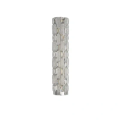 Artcraft Lighting Elegance - Integrated Led Wall Sconce - Chrome Finish - Crystal Glassware Shade In Polished Nickel