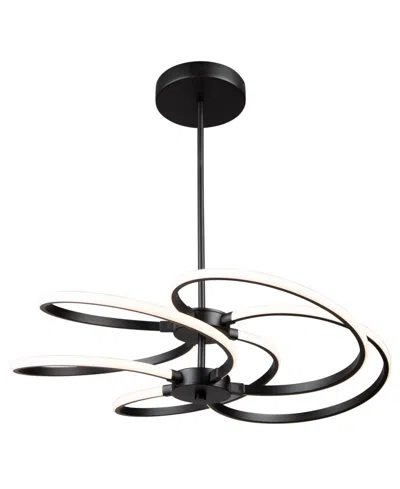 Artcraft Lighting Equinox 26.3" Metal Led Pendant In Black