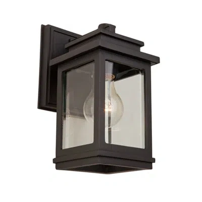 Artcraft Lighting Fremont 10" H Beveled Glass Outdoor Wall Lantern In Oil Rubbed Bronze