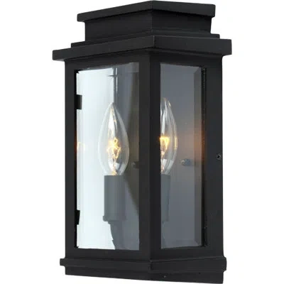 Artcraft Lighting Fremont 2 - Bulb 10.75'' H Outdoor Wall Lantern In Black