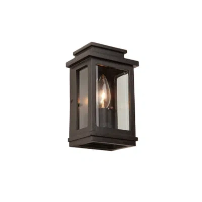 Artcraft Lighting Fremont 8" H Beveled Glass Outdoor Wall Lantern In Oil Rubbed Bronze