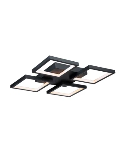 Artcraft Lighting Graymar 18.5" Metal Led Flush Mount In Black