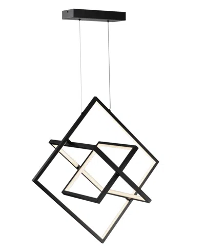 Artcraft Lighting Graymar 19.8" Metal Led Pendant In Black