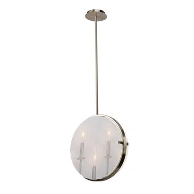 Artcraft Lighting Harbor Point 3-light Unique Geometric Pendant In Satin Nickel