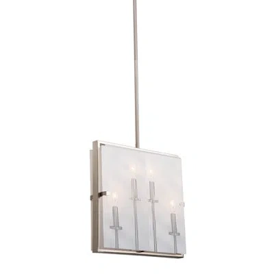 Artcraft Lighting Harbor Point 4-light Unique Geometric Pendant In Satin Nickel