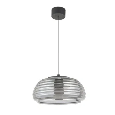 Artcraft Lighting Haze Pendant - Espresso Copper - 12.5"l X 12.5"w X 6.75"h In Smoke