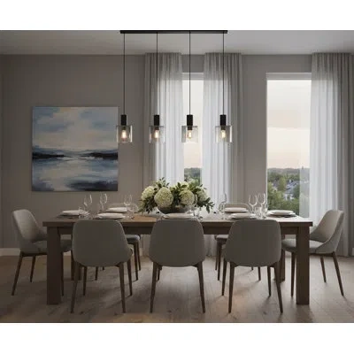 Artcraft Lighting Henley Chandelier In Satin Black
