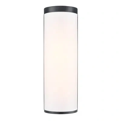 Artcraft Lighting High Street - 2-light Wall Sconce - Black Finish - Soft Eggshell White Hue Fabric Shade