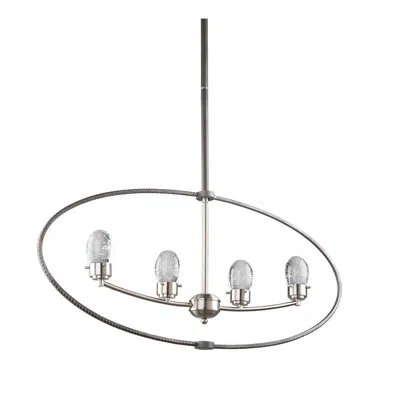 Artcraft Lighting Kingsford 4-light Kitchen Island Linear Pendant In Slate