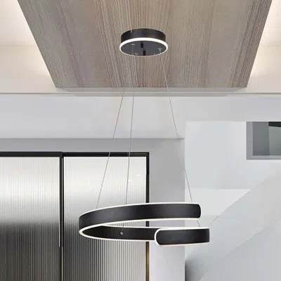 Artcraft Lighting Led Chandelier In Black