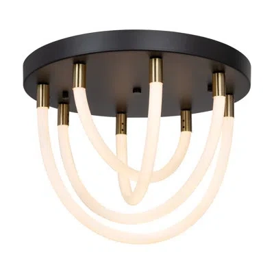 Artcraft Lighting Led Flush Mount In Brushed Brass
