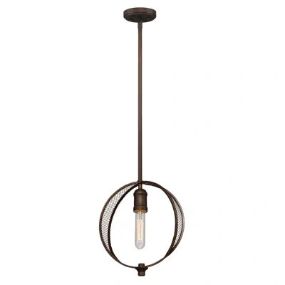 Artcraft Lighting Linden 1 - Light Single Globe Pendant In Bronze