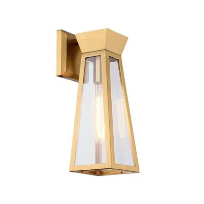 Artcraft Lighting Lucian Steel Armed Sconce In Brushed Brass