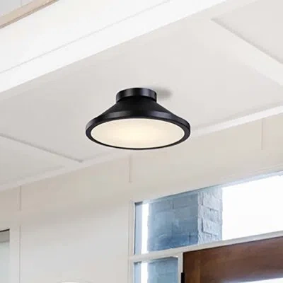 Artcraft Lighting Lucida Led Flush Mount In Black
