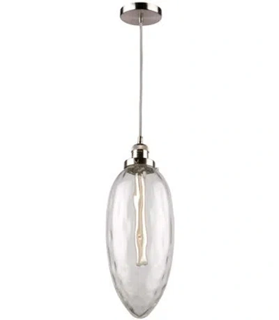 Artcraft Lighting Lux 1 - Light Single Bell Pendant In Brushed Nickel