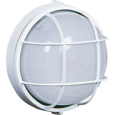 Artcraft Lighting Marine Frosted Glass Outdoor Bulkhead Light In White