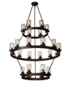 Artcraft Lighting Menlo Park Chandelier In Oil Rubbed Bronze,clear