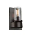 Artcraft Lighting Menlo Park Wall Light In Oil Rubbed Bronze,clear