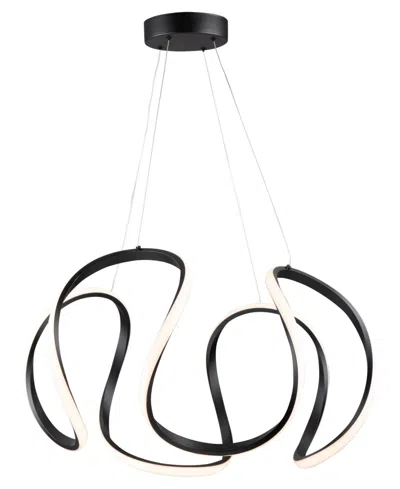Artcraft Lighting Mira 24.8" Metal Led Pendant In Black