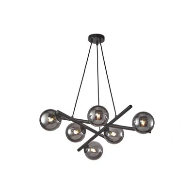 Artcraft Lighting Modena - 6-light Chandelier - In Black,smoke