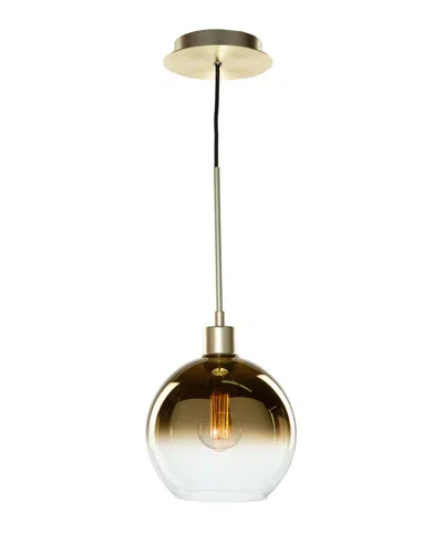 Artcraft Lighting Morning Mist 7.75" Metal Classic Pendant In Gold