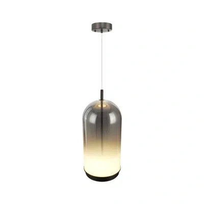 Artcraft Lighting Nebulosa Pendant - Brass - Amber To White Glass In Smoke,white,graphite