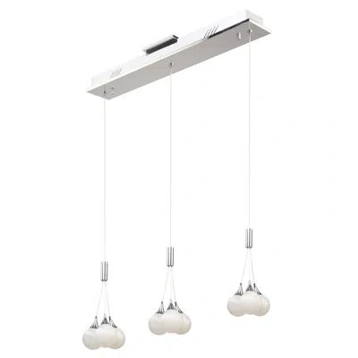 Artcraft Lighting Odyssey 12 - Light Kitchen Island Linear Led Chandelier In Chrome