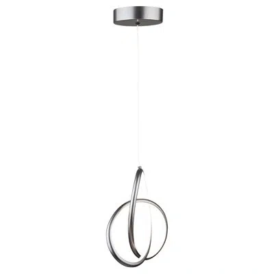 Artcraft Lighting Orion 15w Led Pendant Grey In Silver