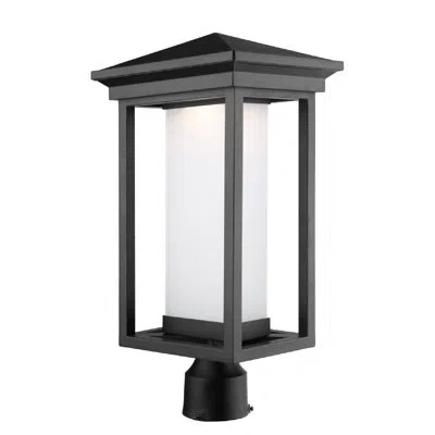 Artcraft Lighting Overbrook Matte Black 1 -light 20" H Hardwired Integrated Led Lantern Head
