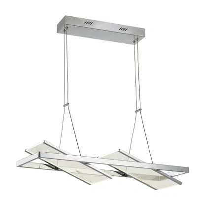 Artcraft Lighting Palo Alto 2-light Led Novelty Chandelier In Chrome