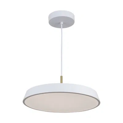 Artcraft Lighting Relyea - 1-light Pendant - 16"w - Black In White,white