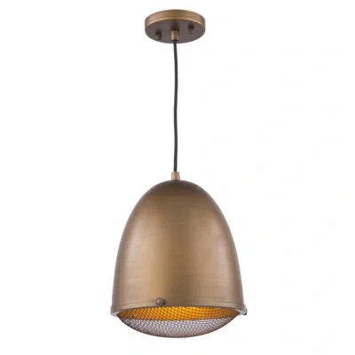 Artcraft Lighting Retro Loft 1 - Light Single Bell Pendant In Bronze