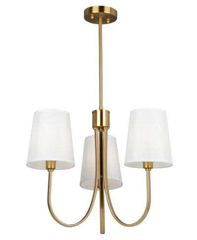 Artcraft Lighting Rhythm 23.6" Metal 3-light Chandelier In Gold