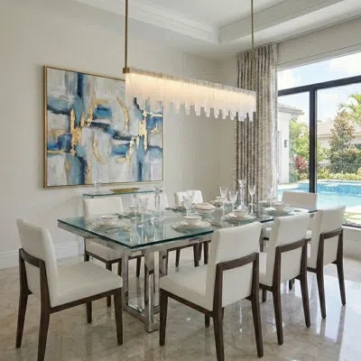 Artcraft Lighting Roselle Linear Island Pendant - Legacy Brass In Neutral