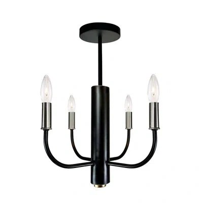 Artcraft Lighting Semi Flush Mount In Brushed Nickel