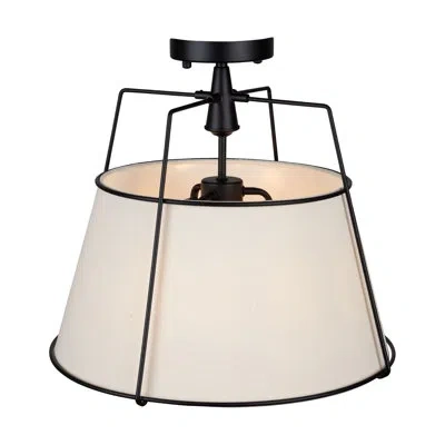 Artcraft Lighting Seraphine - Semi-flush Mount - 3-light In Black