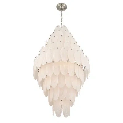 Artcraft Lighting Serena 19-light 11 Tiered Chandelier - Satin Nickel