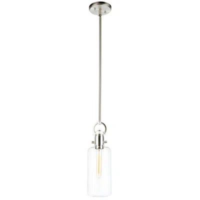 Artcraft Lighting Single - Light Pendant In Satin Nickel