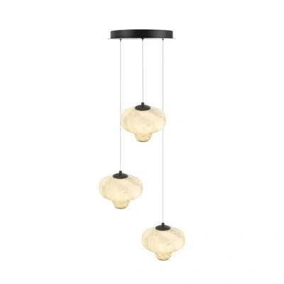 Artcraft Lighting Solara Chandelier - Graphite - 3-light - 17.32" Dia.