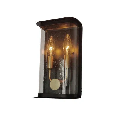 Artcraft Lighting Stonegate Outdoor Wall Sconce - Black - 4"l X 6.25"w X 10.5"h - 2-light