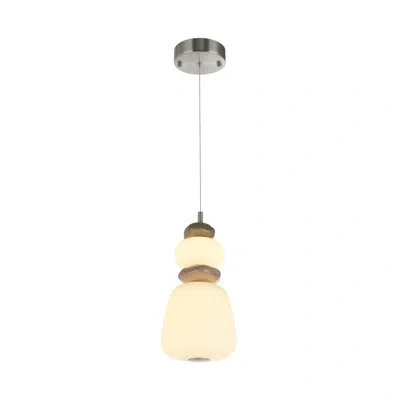 Artcraft Lighting Strata Pendant - Satin Nickel - 14.33"h